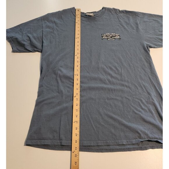 Hawaii T-Shirt Blue Hawaiian Islands Print Colorwash Tees Mens Size XL EUC - Picture 9 of 9